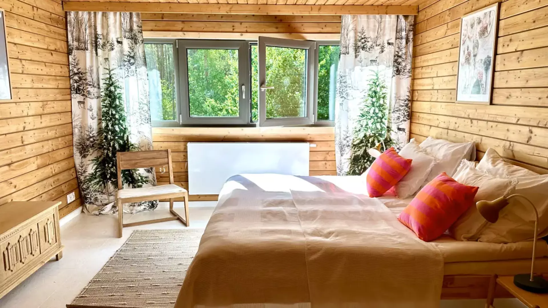 Sypialnia leśna Lustro Wody - 2 osobne łóżka